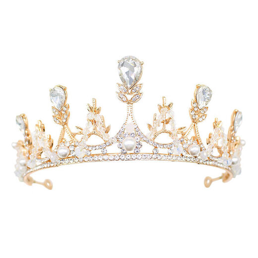 Zi Jiafu birthday crown tiara for girls, high-end goddess 18-year-old adult headband, elegant princess bride wedding J silver birthday crown