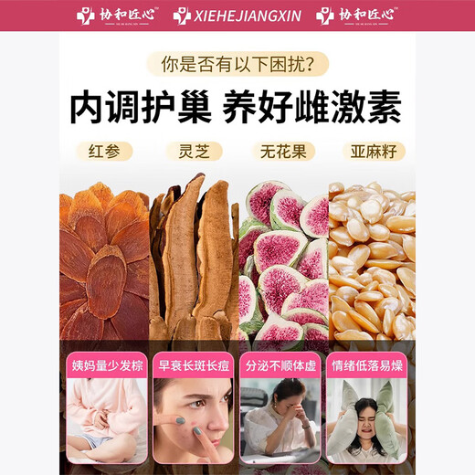 Youzhuo Flachs Samen Fig Tee Progesteron Frau Auffüllungsessenz Tee Maulbeere Schwarze Bohnen schwarze Wolfberry Frauen Ergänzung Östrogen [1 Box 15 Dosen] Hochwertige Feigenfrüchte früht qi und blutfrauen Frauen, die Qi und Blutsamen Zirkulation Gesundheit Tee auffüllen