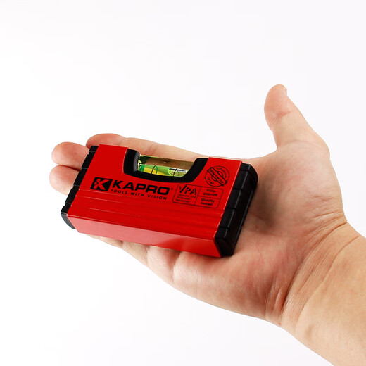 KAPRO Israel Cape Road level strong magnetic high-precision mini pocket small thickened drop-resistant aluminum alloy 246M10cm with magnetic 1 level bubble