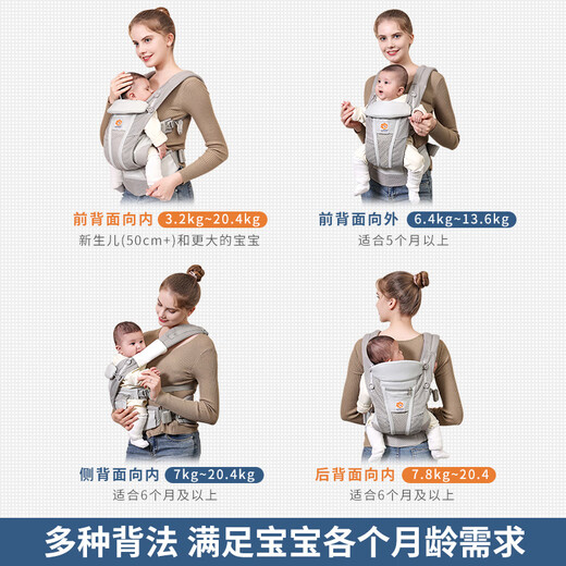 NOUVELLE BRANDE BÉBÉ d'Egobaby Artefact à talons frontaux 2 American Dog Summer Baby Walk Walk Taboure Breze Rose (y compris le sac de taille + Hood Windproof)