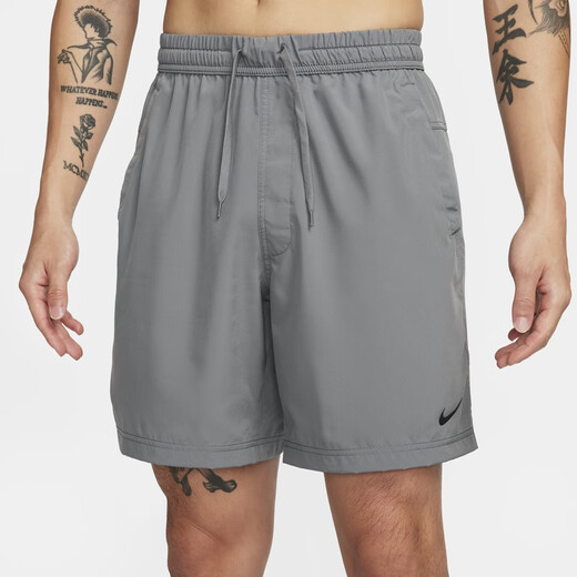 耐克（NIKE）官方DRI-FIT FORM男子速干百搭短裤(无衬裤)秋季DV9858 084烟灰/黑 XL