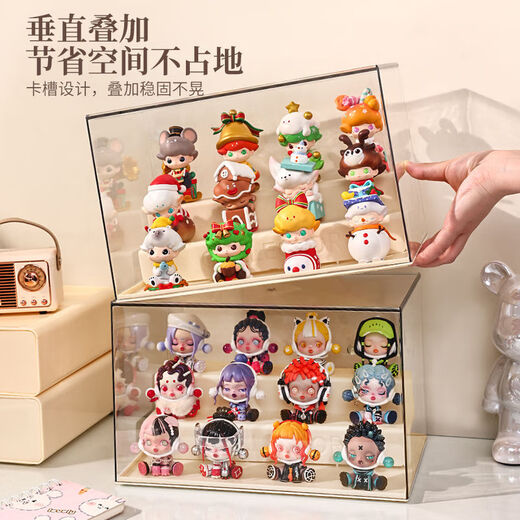 Hakkai Bird blind box Bubble Mart display box labubu figure display cabinet acrylic storage rack Lego ladder storage rack