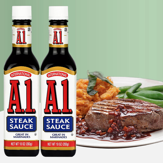 
Heinz Steak Seasoning Sauce American Original Kraft A1283g*2 Bottles Western Steak Palm Sauce BBQ Sauce A1 Steak Sauce 1 Bottle