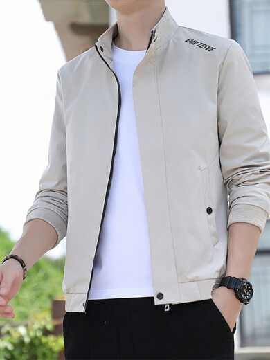 
Romon Chun Autumn Men's Thin Jacket Men 2025 New Stand Collar Jacket Fashion and All-match Casual Trench Coat Jacket Men 686 [Hidden Blue] M [Suggested 80-95 Jin [Jin equals about 0.5 kg]]