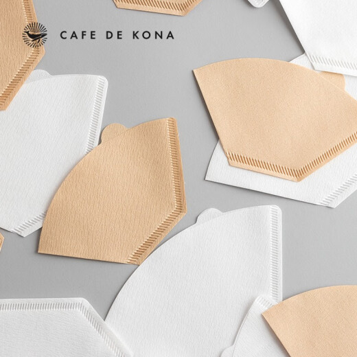 Yumoriyi Japan importiert Kaffeefilter Papier Amerikanische Kaffeemaschine Filter Papier handgefilterte Tasse Papier-fächerförmige CK9197 Bleichte 102 fächerförmige Filterpapier 1-4 Portionen 0 Stück