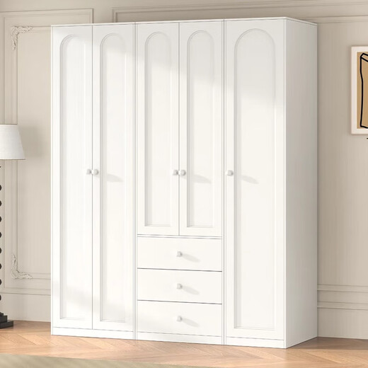 Shenglang armario de acero gabinete dormitorio casa de alquiler de armario simple casa corredera de casa entera armario personalizado moderno simple y826