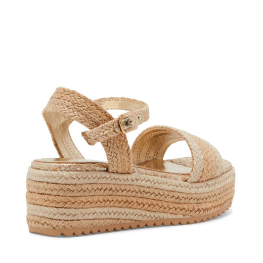 Steve Madden Girls' Shoes Cleo, Natural, 4 Olds Natural 4 Olds