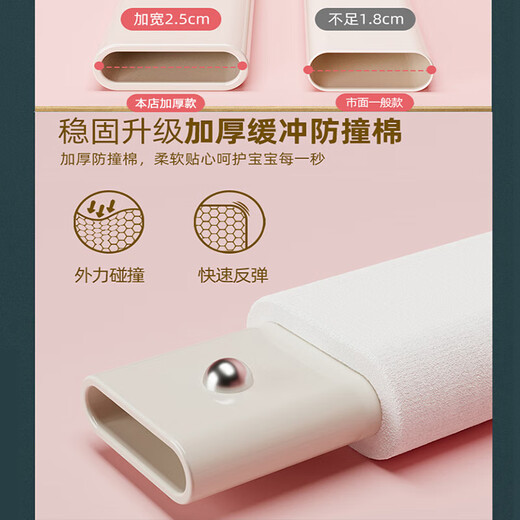 床围栏婴儿围栏床上护栏床边床围档安全护栏防摔婴儿童床围栏护栏 熊猫乐队-三面装1.8m+2.0m+2.0m