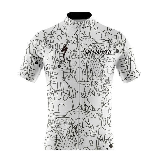 Zailu Lightning Cycling Jersey Road Bike Cycling Equipment Cycling Jersey Suit Cycling Bib Pants Close-fitting Short-sleeved Top White Long-Sleeved XS One-size-fits-all xs