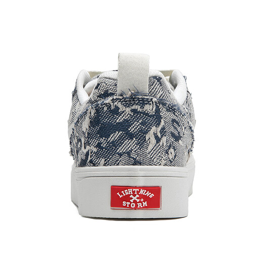 Lightning X Storm Picasso Gemälde gemeinsam von Blitzmännern und Frauenschuhen Rache Sturm kleine Duftbrotschuhe Erhöhten Paar Skateboardschuhe LS-699 Sternenhimmelblau 45