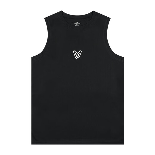 Veidoorn Schnelltrockneweste für Männer Fitness Sport laufende Basketball-Training Sommer Ice Seide Atmungsfreie ärmellose Weste Top Black XL