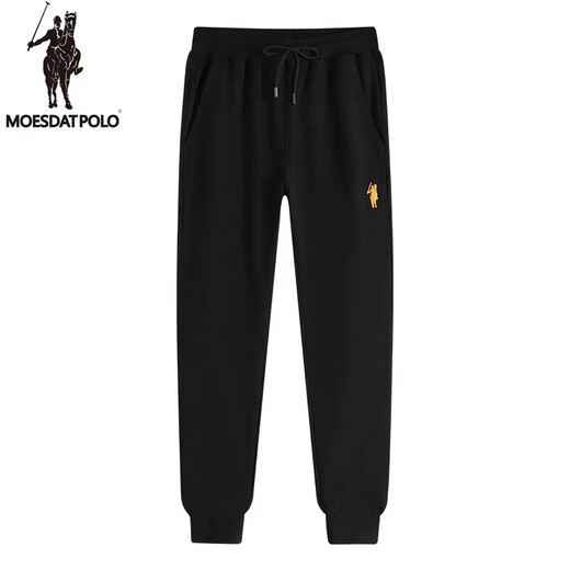 POLO SPORT American Ralph Lauren spring and autumn casual versatile pants loose leg drawstring sweatpants simple sports pants men's pants black L