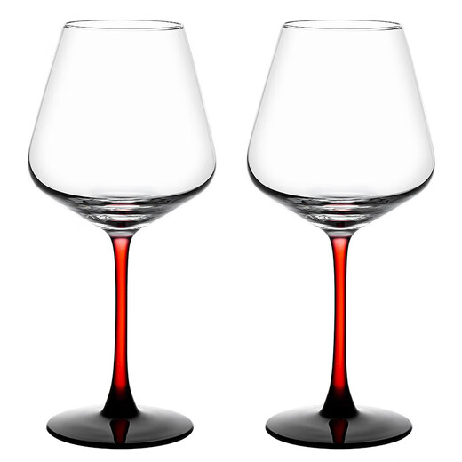 MARTIGUES red wine glass set with cup holder, goblet, wine divider, large-capacity household wine glass, glass decanter, wine set, decanter + 6 tall red wine glasses, 440ml