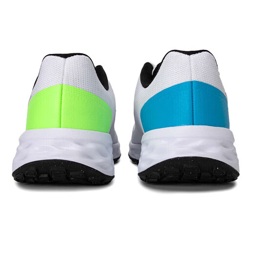 Nike (NIKE) men's shoes summer new REVOLUTION 5 mesh lightweight breathable casual shoes running shoes FJ1049-100 white purple red blue yellow 42