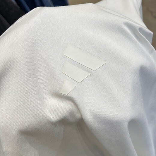 阿迪达斯 （adidas）长袖T恤男装2025夏季新款运动服针织透气圆领男士上衣KC3889 KC3889汉玉白 S