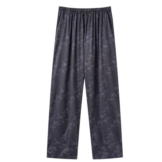 
Catman ice silk pajama pants for men's summer thin style 2025 new ice snow silk cool straight pants can be worn outside home pants for teenagers 15907 L [Suggested 100-120 Jin [Jin equals 0.5 kg]]