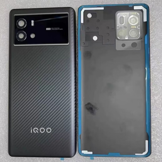 IQOO is suitable for iqoo9 original glass back cover battery cover iqoo9Pro original mobile phone back case rear screen tempered glass iq009 back cover (legendary white) AG matte with adhesive + heat dissipation sticker shell x iq009/iq009pro