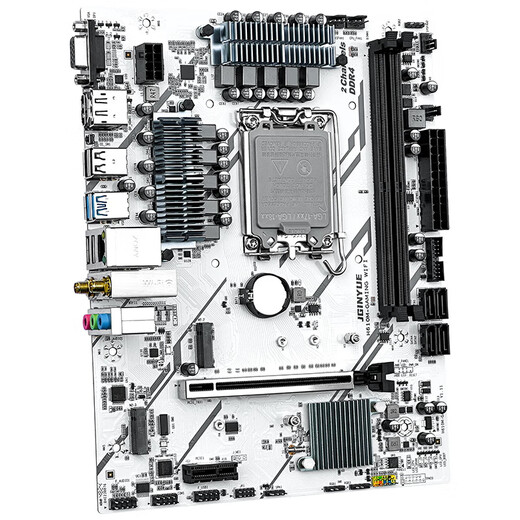Jingyue H610M motherboard CPU set desktop computer gaming ARGB/WIFI motherboard CPU Core I3 12100F/12400F/13400F/13100F board U LGA1700 H610M GAMING WIFI+1240