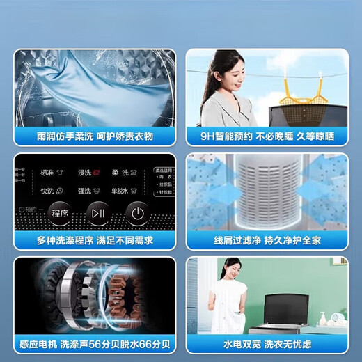 Haier Washing Machine Pulsator Fully Automatic 12/20kg Large Capacity Household Student Dormitory Hot Drying and Washing Integrated 8kg Brown/Smart Power Dryer 5.5KG-20KG