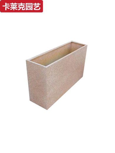 Süße miaomiao maßgeschneiderte künstliche Edelstahl Imitation Terrazzo Outdoor Blumenbox Kombination Garten Balkon kommerzielle Trennwand Pflanzkasten Blumentank Material Farbe OGO Anpassung 13799