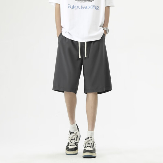 Nebel Sky Shorts Herren Sommer-Dünnsport-Trend Lose große Freizeithosen Männer vielseitiger amerikanischer High Street Fünf-Zeiger-Hosen