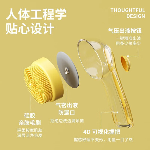 Pet and dog bathing brush, cat bathing artifact, a comprehensive collection of essential dog washing supplies, Bichon Frize-specific bathing and combing tools, dog bathing brush - blue - 1 piece