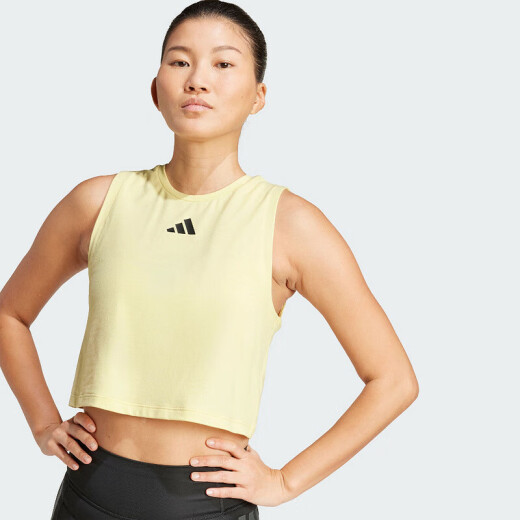 Adidas vest women's sommer sommer neuer fashion sport schnell trocknen yoga Sporttraining Schöne Rückenhülle T-Shirt Jg6182 s