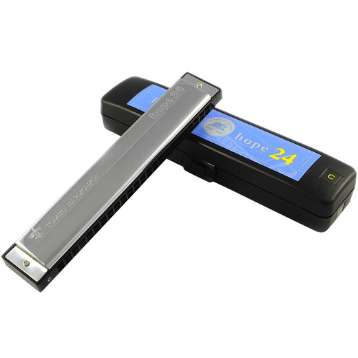 Bainuo Tombo Japan Tongbao 6624 Harmonica 24-Loch Polyphonische Anfänger für Anfänger Tascheninstrument Geschenk 24-Loch Polyphonische #A Key (B Flat Key)