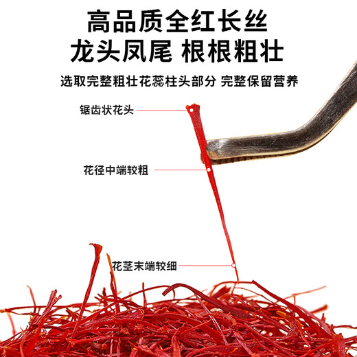 AMETIS伊朗藏红花官方特级非西藏红花西红花5g礼盒装臧红花 藏红花sssss5克礼盒装