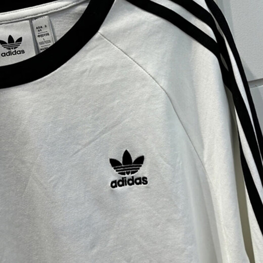 阿迪达斯（adidas）三叶草长袖T恤男装2025夏季新款运动服圆领套头衫宽松休闲上衣 KE5825白色 S