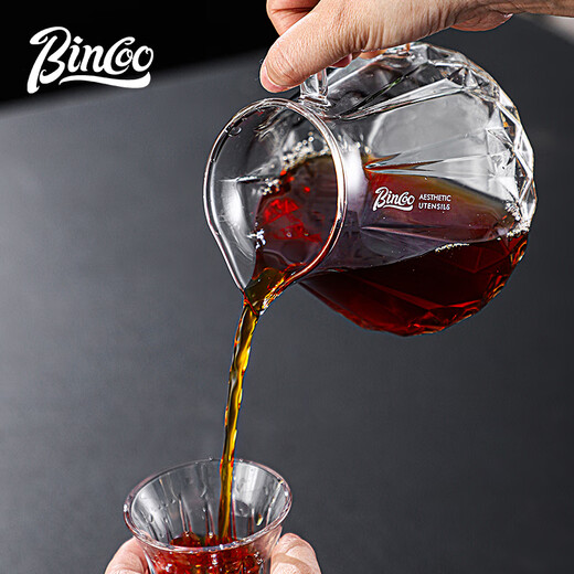 Bincoo glass hand brewed coffee pot cooled iced American tasting cup cold brew pot hand brewed sharing pot