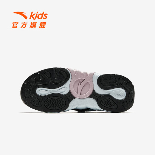 ANTA Children's Sandals Girls' Shoes 2025 Summer New Succulent Mary Jane Outdoor Sports Shoes Beach Shoes Healing Pink/Light Mist Gray/Carbon Gray/Healing Gray-3 34
