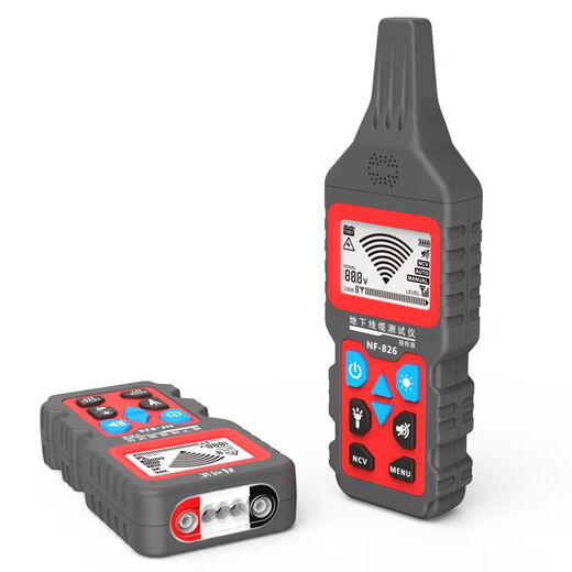 Fire de fil 826 fils et électricien Points de rupture du chasseur de fils et puissant détecteur de câble souterrain caché électrique NF-826 Point de rupture de fil Dark Direction de courte durée-tension avec tension 4
