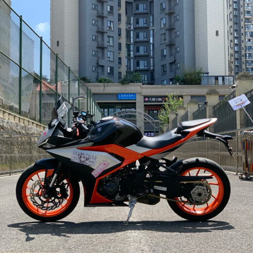 GISAEV new model Kaiyue 321RR new player twin cylinder water-cooled Thunder version motorcycle blade version can be registered and accurate new Orange
