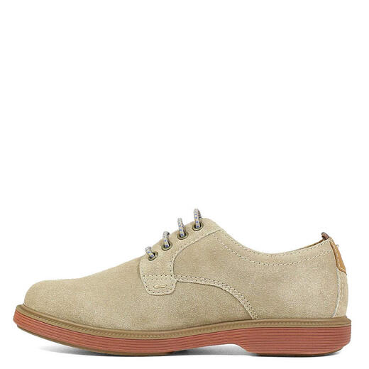 Florsheim Boys, Supacush Flat Toe Oxford Shoes - Little Kids and Big Kids, Sand Velvet/Brick Sole Sand Velvet/Brick Sole 12 Little Kid