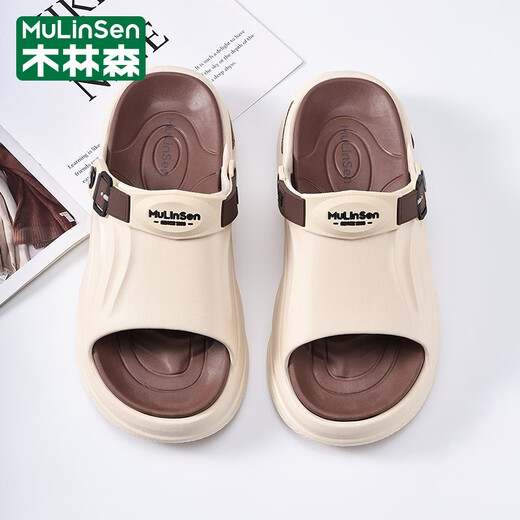 
Mulinsen one-shot men's summer home wear large-size men's shoes soft sole non-slip sports beach shoes simple and fashionable sandals