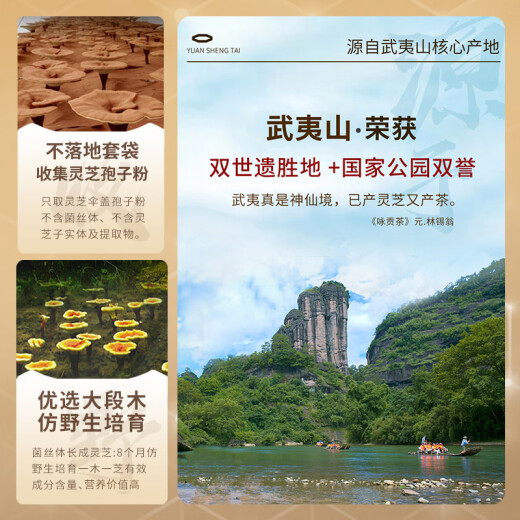 元生泰破壁灵芝孢子粉增强免疫力中老年人营养滋补保健品送长辈礼物礼品