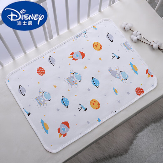 迪士尼（Disney）棉隔尿垫可洗透气新生儿夏季尿片婴儿防水床垫护理垫月经姨妈垫 动物世界 30x40cm