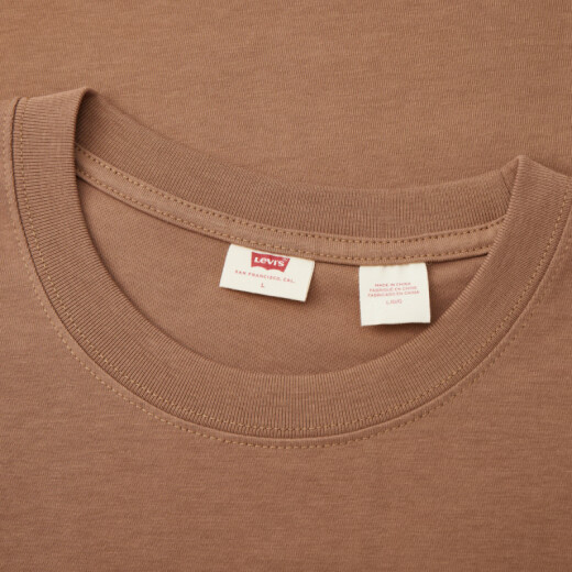 李维斯（Levi's）男士LOGO刺绣休闲圆领短袖T恤A9226 绿色 S