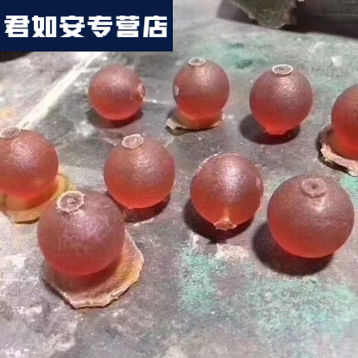 Red carving love herring stone round beads two-way beads waist beads top beads multi-bead beads Buddha beads bracelet accessories men and women with beads 8mm/1 piece