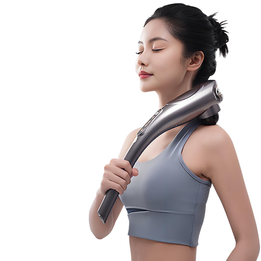 AUX Cervical Massager 4401 (Plug-in Model) Little Dolphin Massage Stick Fascial Gun Neck, Shoulder, Waist, Leg, Back Full Body Handheld Multi-Function Massager New Year's Day Gift