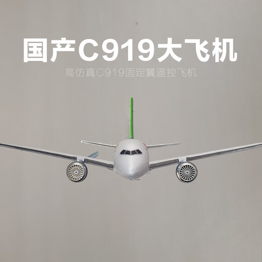 SHENX儿童遥控飞机客机A380大型固定翼航模男孩男生生日礼物儿童节玩具 16分钟-大号国产C919三通道