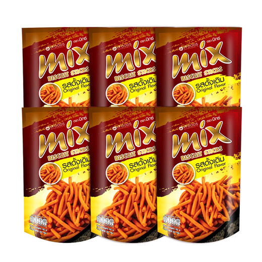 VFOODS MIX30g*6袋原味脆脆条虾条东南亚泰国进口休闲零食办公室