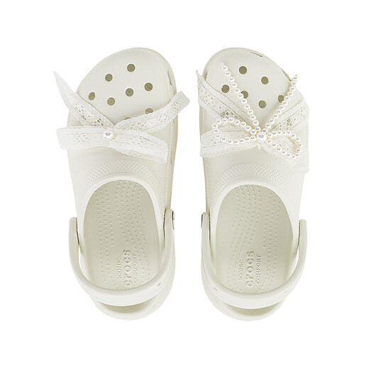 Crocs (CROCS) classic pearl lace cloud clogs are fashionable and versatile|211540 linen-0HZ 36 /37(230mm)