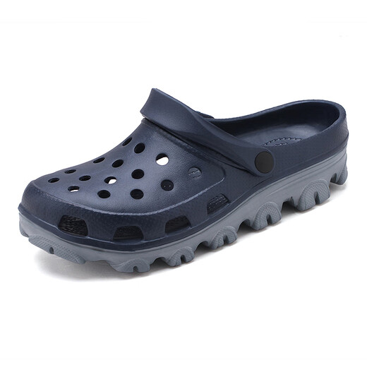 Woodpecker Extra Large Size Hole Shoes Men's Toe Bag Summer Anti-Slip Dual-Use Adding 47 Plus Larger 48 Slippers 49 Beach 50 Sandals 51 S9859 Black 49