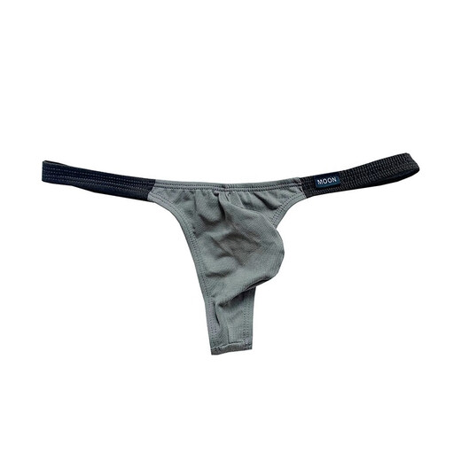 BUFFNY Men's Low Waist Color Block Sexy T-Pants Men's Underwear Orange 2XL 2'6-2'8