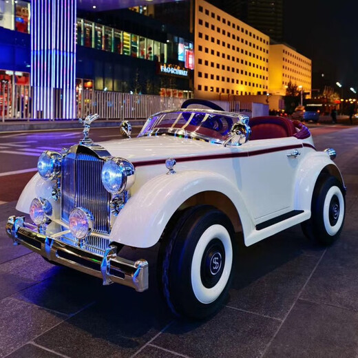 Haowa Rolls-Royce Children's Elektrofahrzeug Vierräder Vierräder Kinderwagen Fernbedienung Auto Kinder-Klassiker-Spielzeugauto-Autos können Menschen mit dem oberen ausgestatteten lackierten Wein rot/ferngesteuert/weicher Sitz 12v16a Vierfahrer sitzen lassen