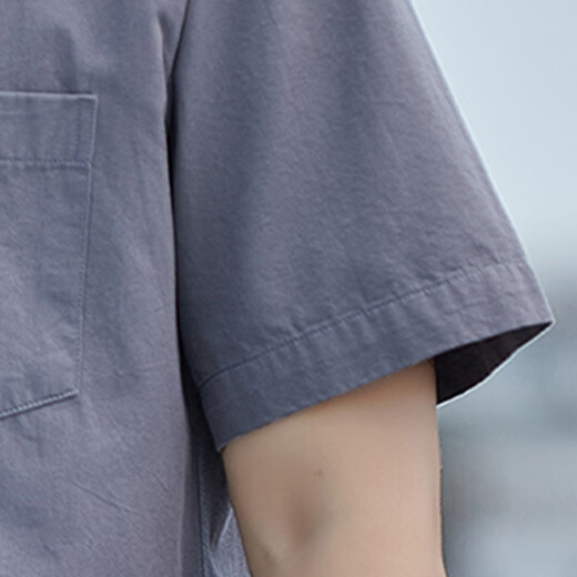 
Cat man Father's Day gift short-sleeved shirt men summer outdoor jacket lapel half-sleeved shirt casual business men