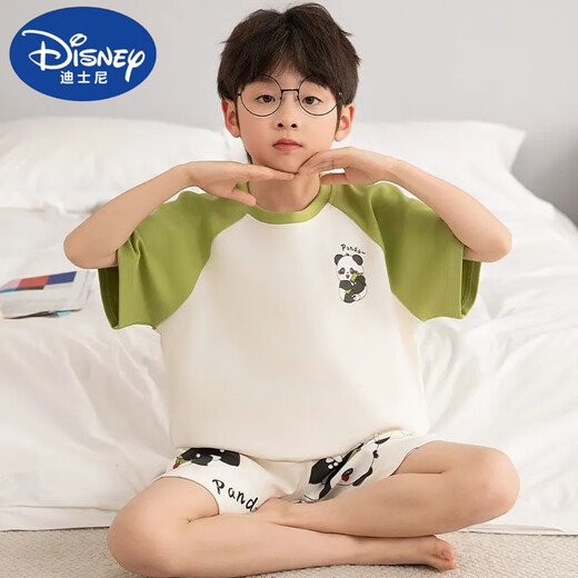 迪士尼（Disney）新宽松儿童纯棉睡衣男童夏季薄款短袖套装卡通小男孩中大童可外穿 T695奶龙 170 14码  高123-133CM