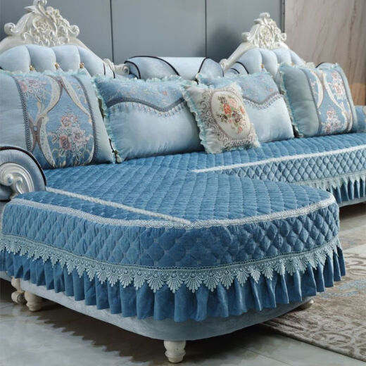 
Sofa cushion European-style high-end [1592 people praised] style, all-inclusive universal set, all-season universal custom-made U-shaped seat green, customized U-shaped seat cushion 3 pieces